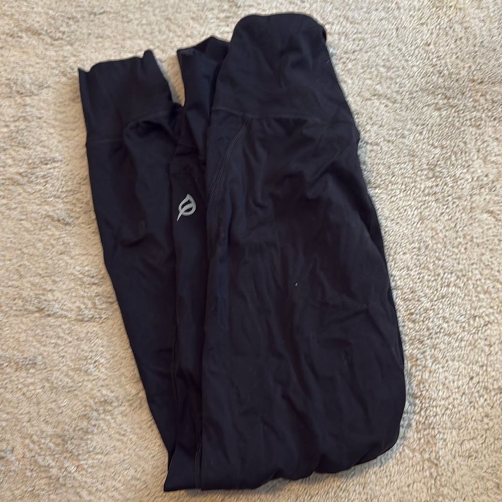 P'tula Kim Joggers Size black Gray Pockets Stretch Active Gym